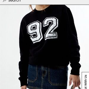 Women's Black Graphic Sweatshirt